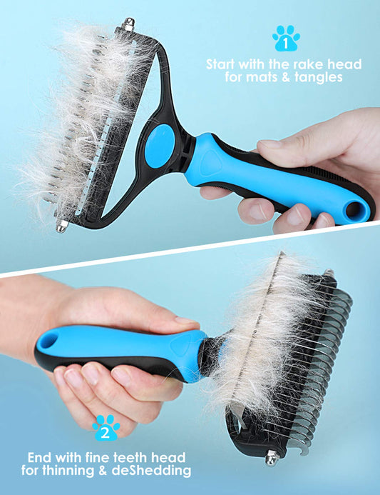 Last Day Special Price ! Professional Deshedding Tool For Dogs And Cats | Gentle On Skin, Efficient Grooming & Comfortable Grip Design