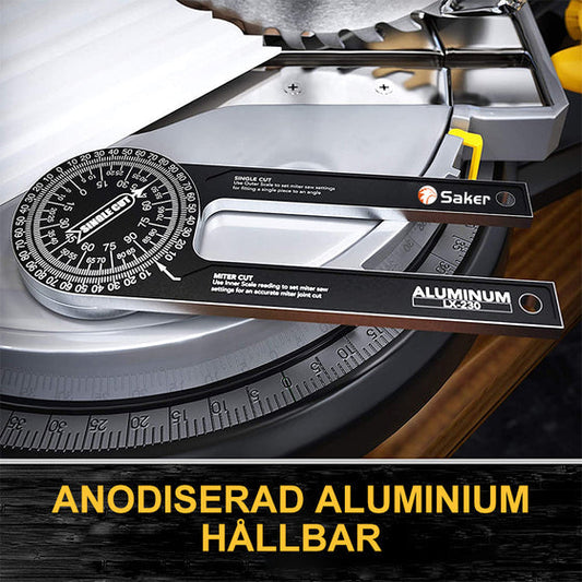 Mitre Joints Every Time | 7" Aluminium Angle Finder for Mitre Saws. No More Guesswork. UK Stock