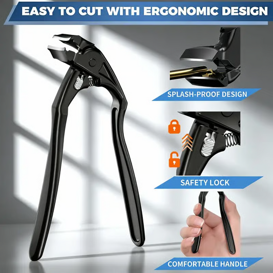 Curved Design | Stainless Steel Nail Clipper | Grip for Seniors