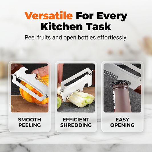 3-in-1 Scallion Shredder & Peeler | Fast, Efficient & Kitchen Tool